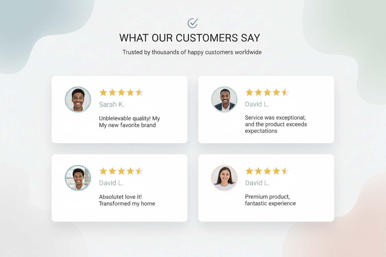Light customer testimonials